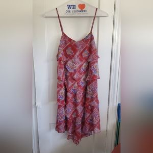 Free People Chiffon Handkerchief Spaghetti strap shift dress